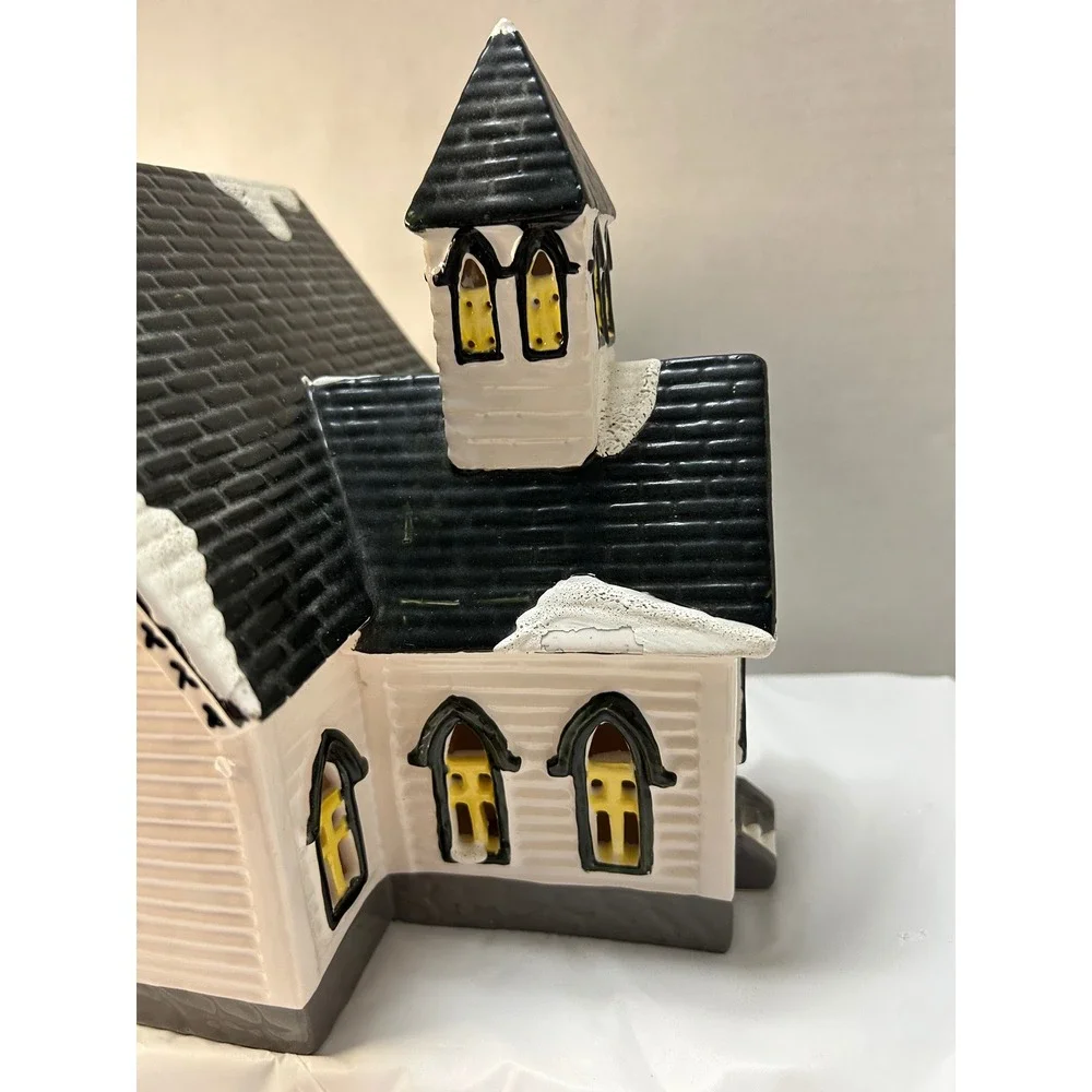 Dept 56 Church of the Open Door Snow Village 1987 Vintage Christmas 5064-4